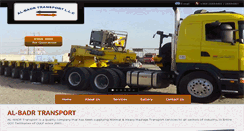 Desktop Screenshot of albadrtransport.com