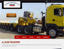 Tablet Screenshot of albadrtransport.com